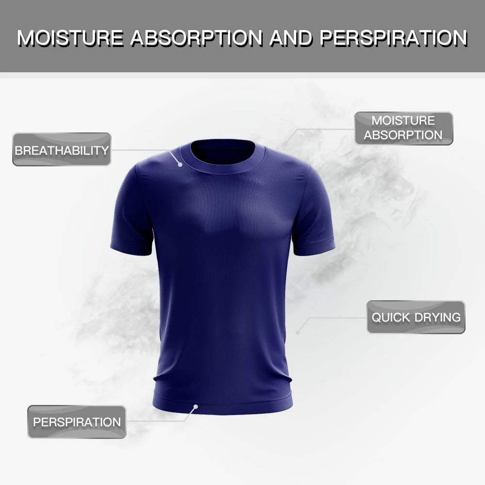 New Trend Men's Short-Sleeved Print T-shirt Fashion Streetwear Running Cycling Jersey Sports Clothing Training Shirt Big Size