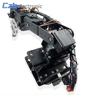 1set Aluminium Robot 6 DOF Arm Mechanical Robotic Clamp Claw Mount Kit W/ Servos Servo Horn For Arduino DIY Parts | Электроника