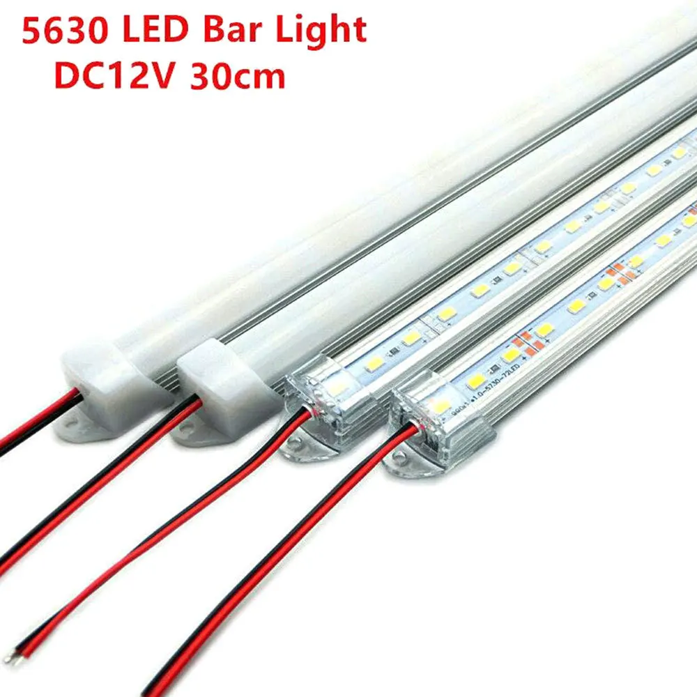 

IP42 Waterproof LED Cabinet Light with Cover Hard Rigid LED Strip Bar Cabinet Light 50CM U Aluminium Shell 12V 18W 5730