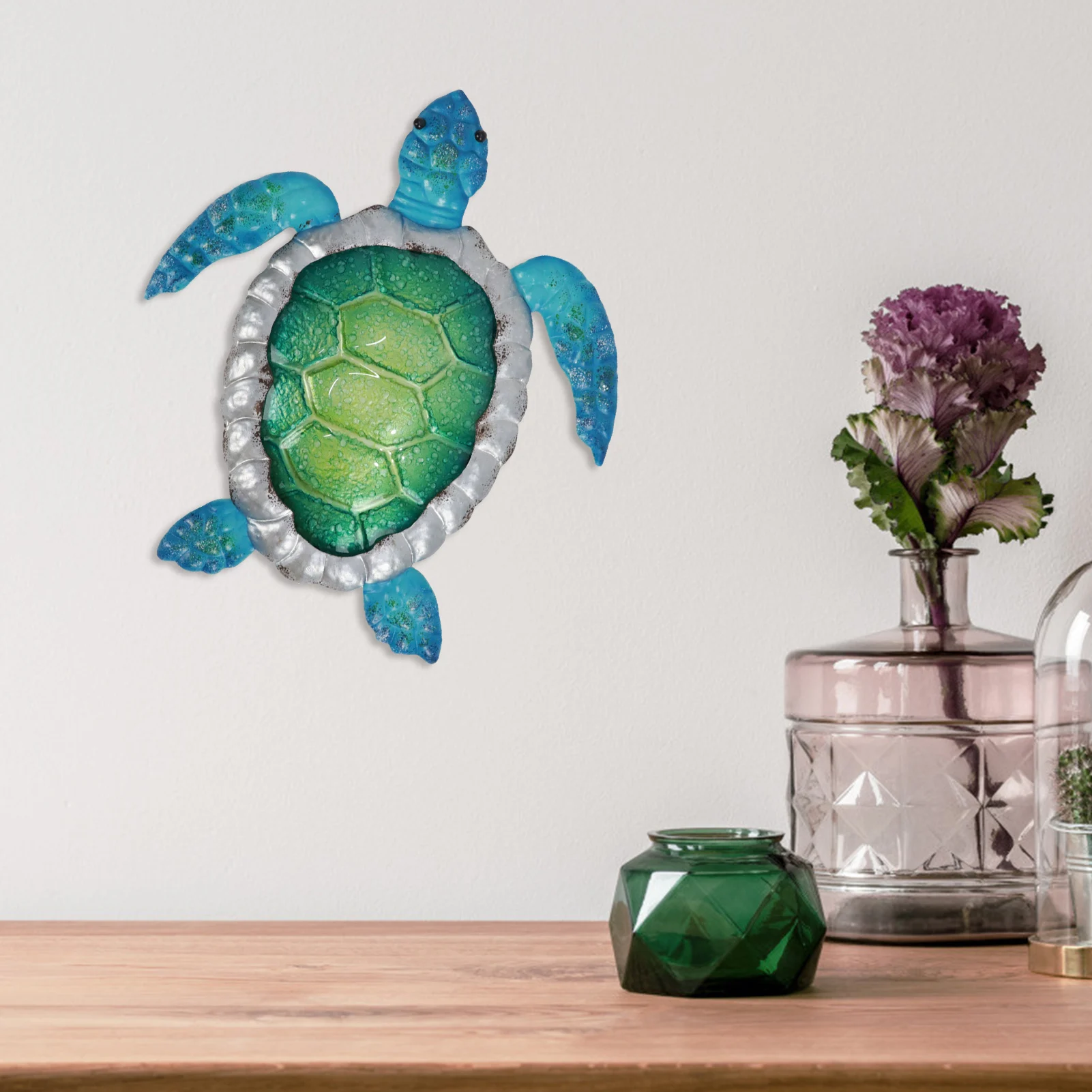 

Metal Garden Wall Decor Art Living Room Hanging Decoration Bee Dragonfly Frog Butterfly Beetle Tortoise Hippocampus Home Decor