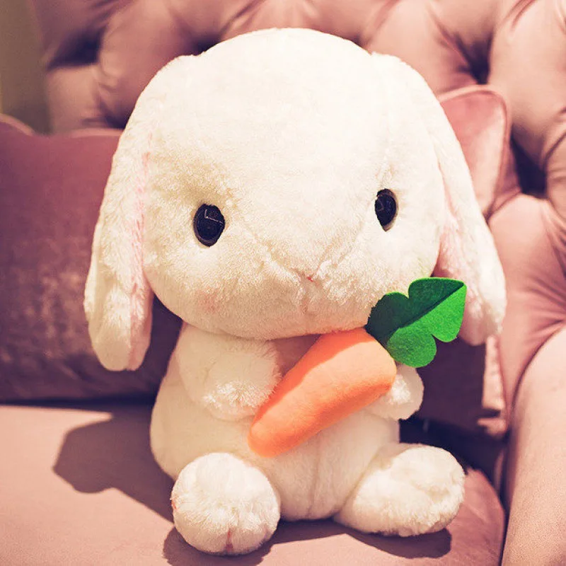 

75cm Big Lop Rabbits Plush Doll Toys Cute Bunny Doll Stuffed Soft Animal Rabbits Appease Baby Pillow Children Kid Gift