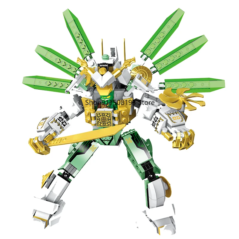 Новые блоки серии Lloyd's Titan Mech строительные с куклами совместимые кирпичами