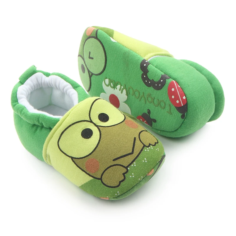Zapatos de tela de algod&oacute;n para beb&eacute;s, mocasines de dibujos animados para primeros pasos, antideslizantes, suela suave, de 0 a 18 meses, 1 par-0