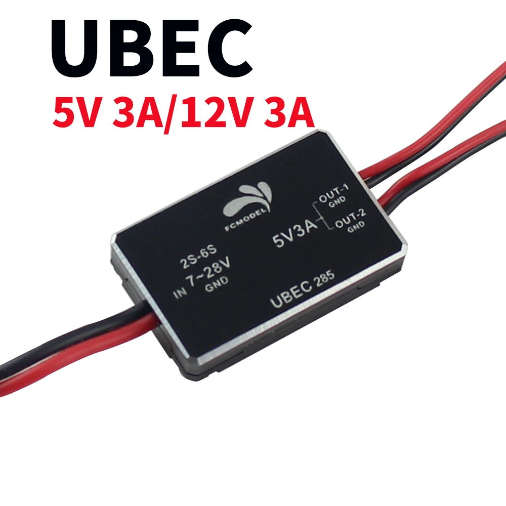 TUZ 12V 3A 5V UBEC 2812 UBEC285 модуль Buck 2 6S/3 6S литий полимерная батарея полностью защищенная