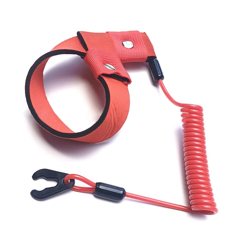 Universal Safety Boat Motor Lanyards 2Pcs Stop Kill Cord Belt Engine Emergency Tether 37JE |