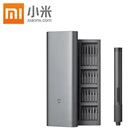 Xiaomi Mijia электрическая Прецизионная отвертка комплект 2 зубчатый крутящий момент 400 винт 1 Type-C зарядка магнитный Алюминиевый корпус коробка 24 S2