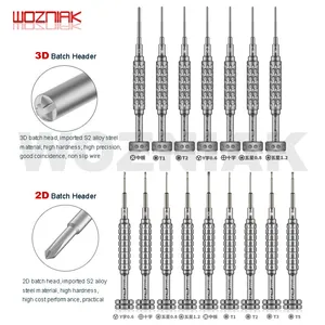 Дрель woaniak, алюминиевая 3D отвертка для ремонта мобильный телефон, отвертка S2, партийная головка из сплава для IPHONE, Android 7, 8, x