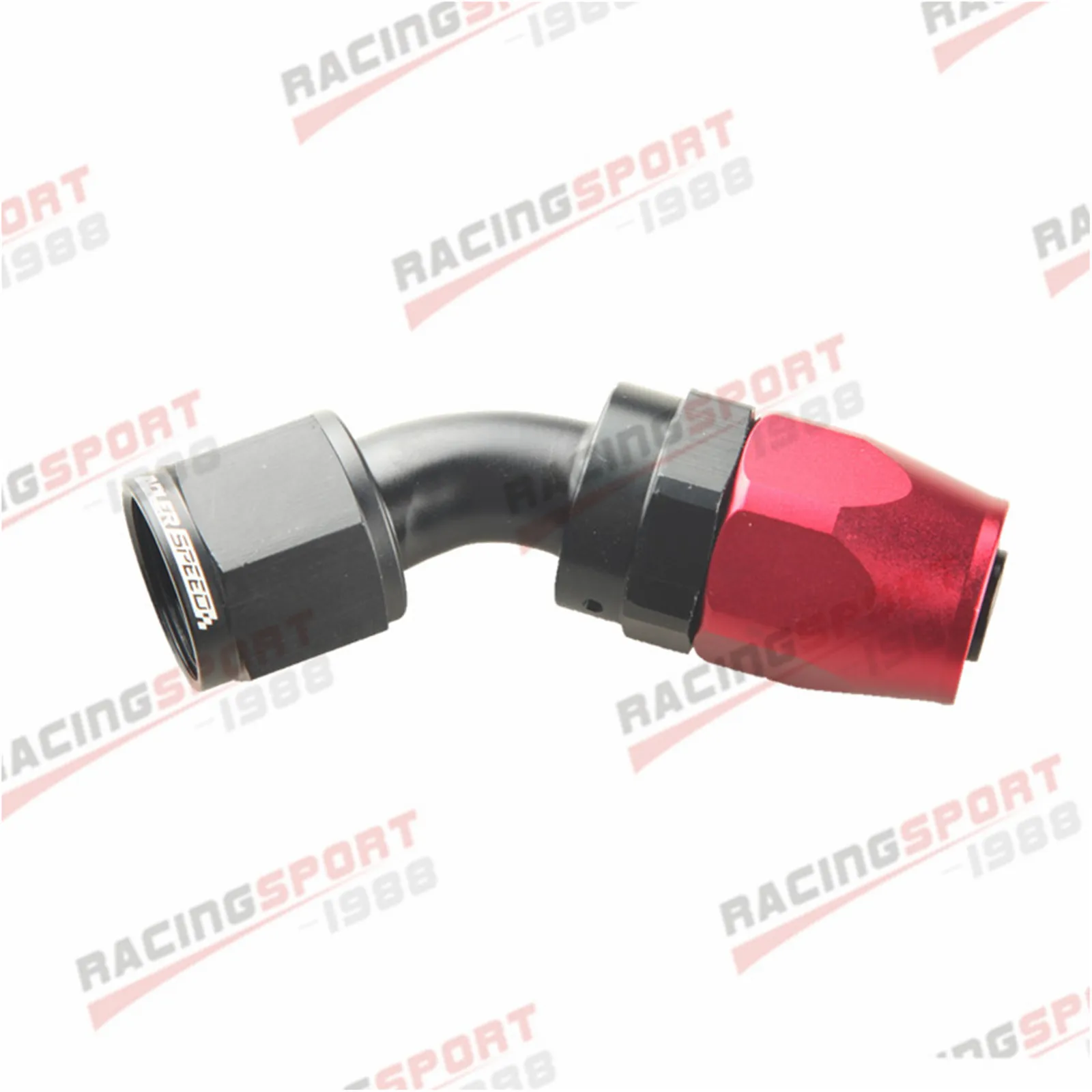 

ADLERSPEED AN10 10AN 45 Degree Swivel Fuel Oil Hose End Fitting Adaptor Anodized Red/Black