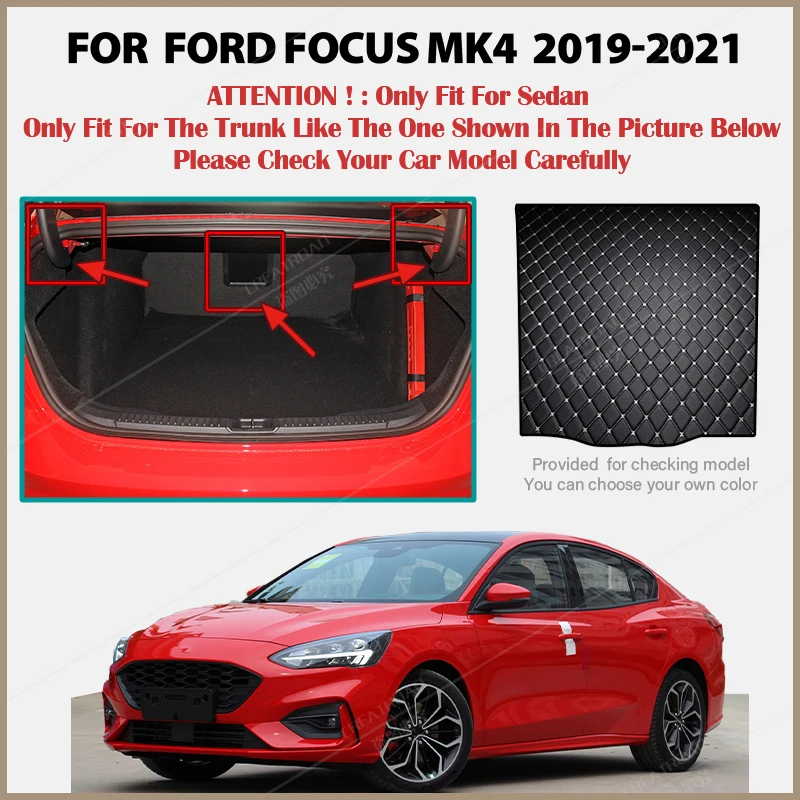 

Коврик для багажника автомобиля для Changan-Ford Focus MK4 2019 2020 2021