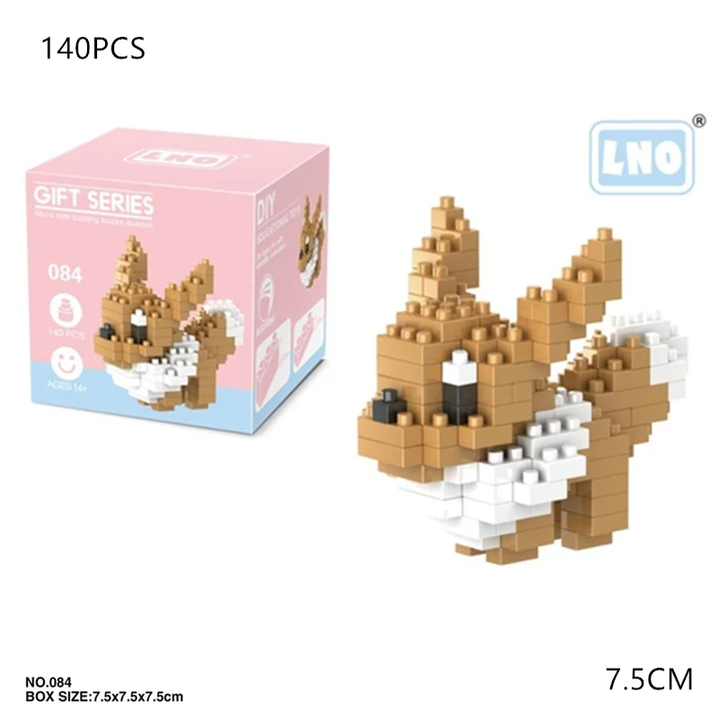 194 шт Покемон Мини Строительные алмазные блоки известный фигурка героя