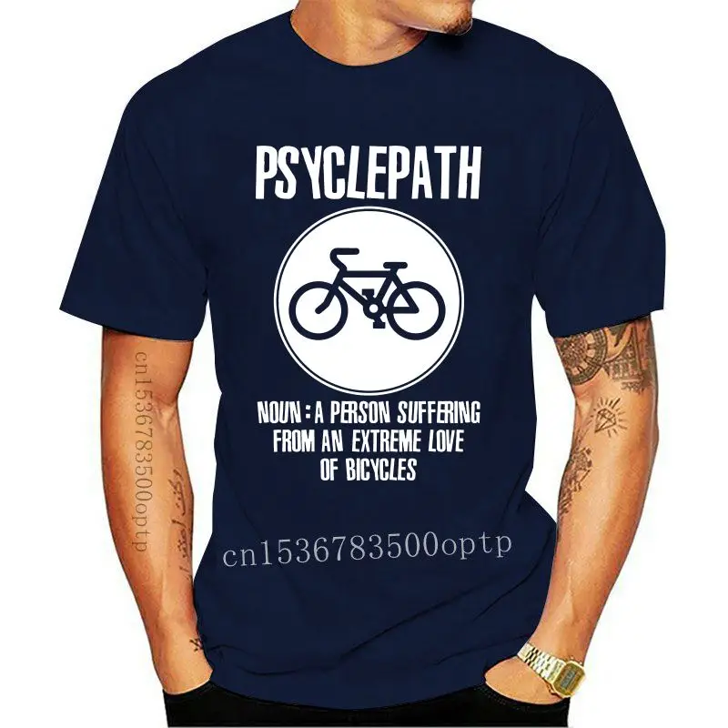 

New PSYCLEPATH Funny Cycling Bike Mens Premium T-Shirt Bike Mountain Bike Racer