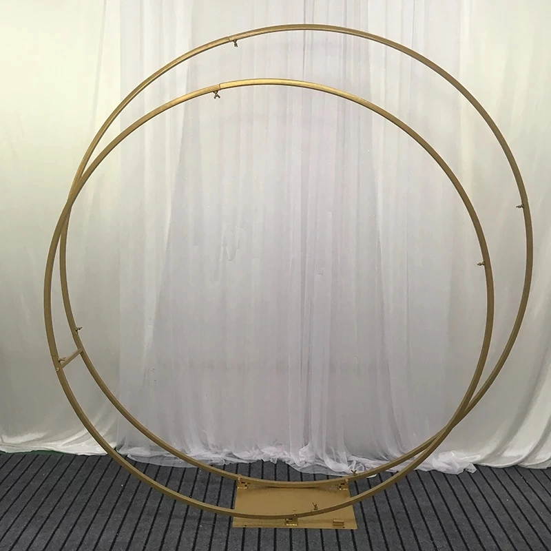 Новинка 2021 двойной круг свадебная АРКА металлический круглый наружный свадебный