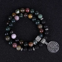 natural stone tree of life men bracelet gifts yoga bracelet for women jewelry