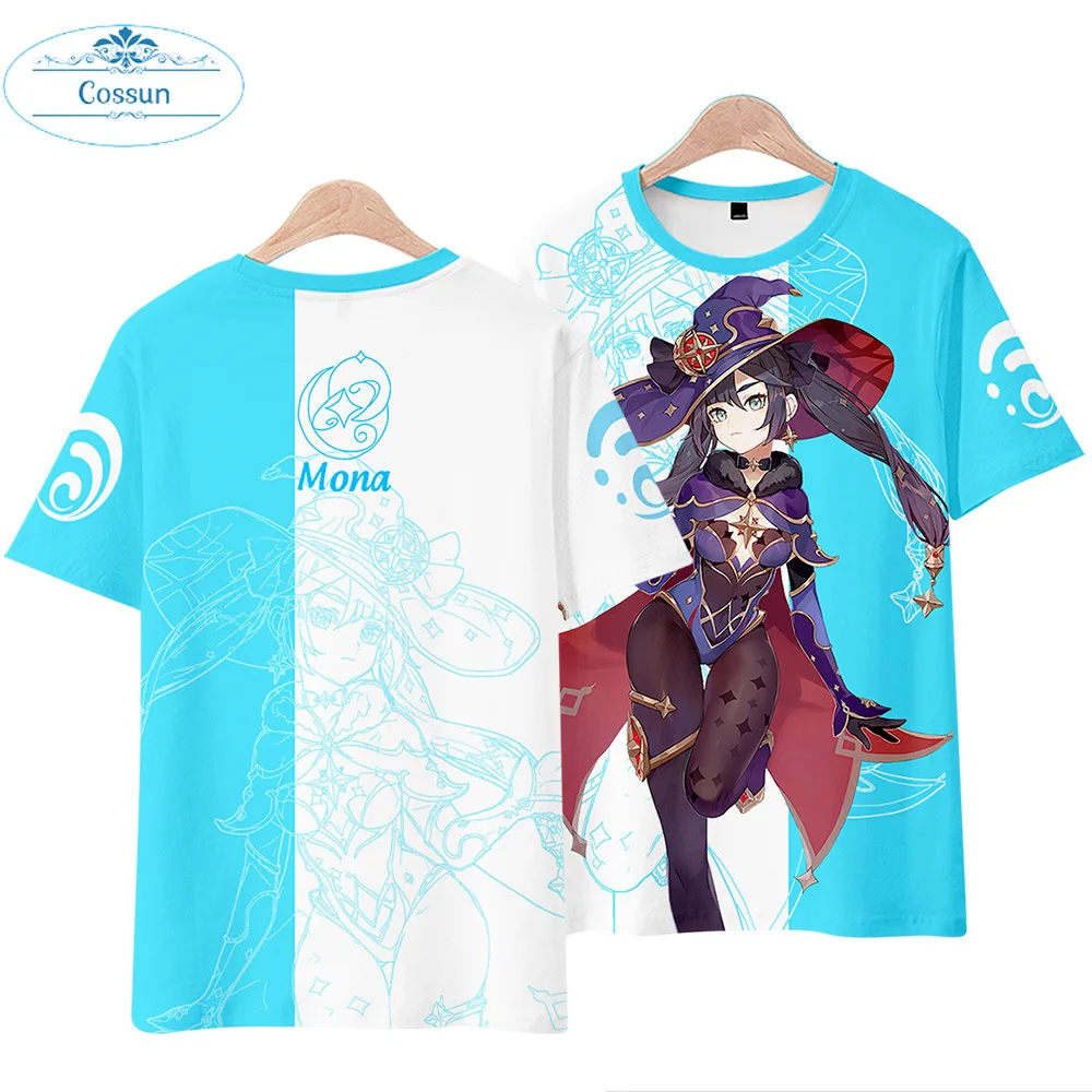 

Genshin Impact 3D Printed T-shirt Anime Game Character Cute Streetwear Short Sleeve Men Women Fashion Casual Oversized Tshirt