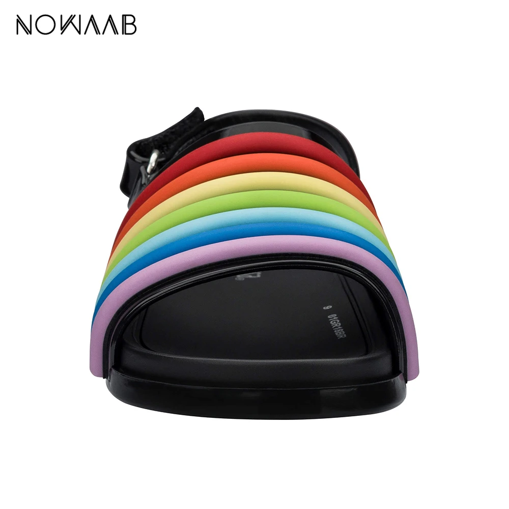 Детские сандалии желе радужные Нескользящие пляжные для девочек|Сандалии| |