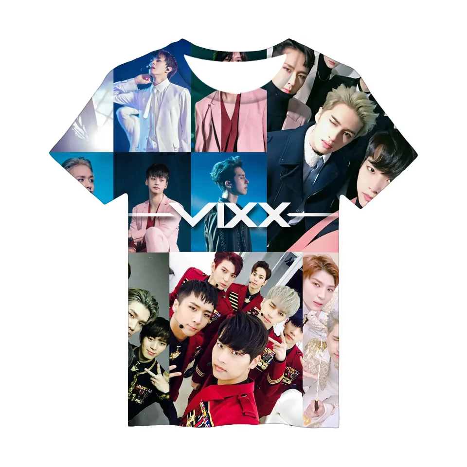 Альбом VIXX рубашки casual Повседневная хлопковая Футболка модная крутая футболка