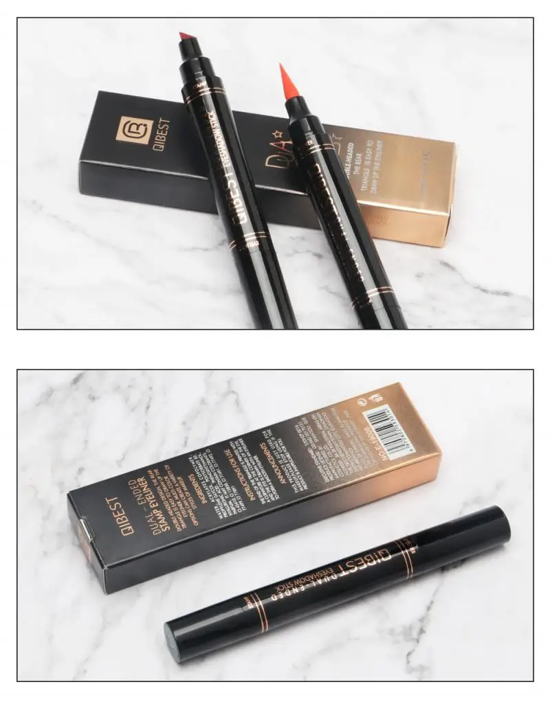 

1 Pcs Double-headed Seal Color Eyeliner Waterproof Quick-drying Long Lasting Eye Liner Pencil TSLM1