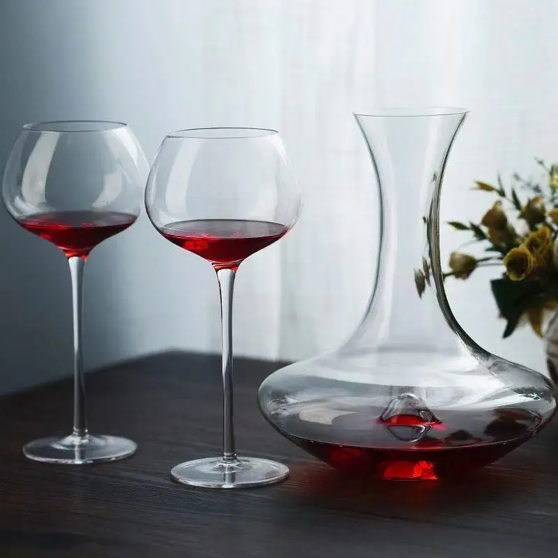 

2PCS/lot Crystal Wine Glass European Style Creative Goblet Personality Wine Glass Burgundy Home Wine Glass High-end