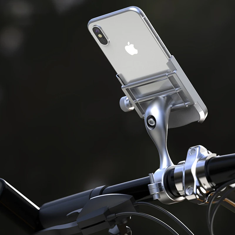 smoyng aluminum alloy bike motorcycle phone mount holder stand support for bicycle moto handlebar mirror 4 6 7 inch mobil free global shipping