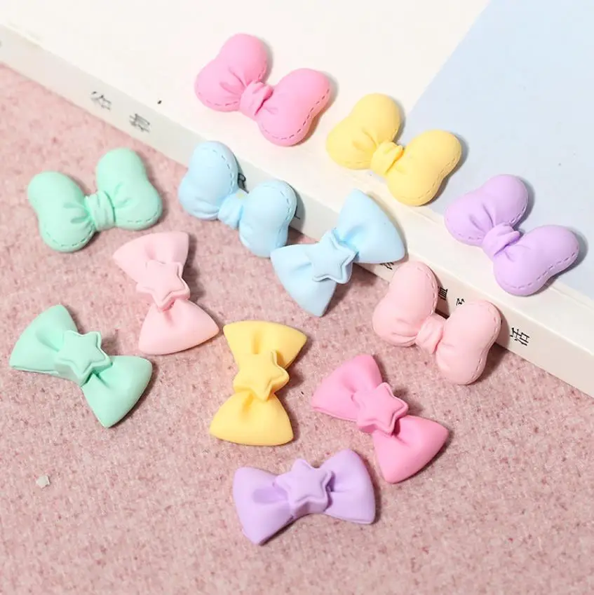 bow resin decoration crafts flatback cabochon scrapbooking fit phone embellishments diy hair accessories free global shipping
