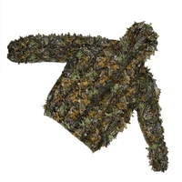 mens training leaves clothing hunting suit pants hooded jacket outdoor ghillie suit camouflage clothes jungle suit