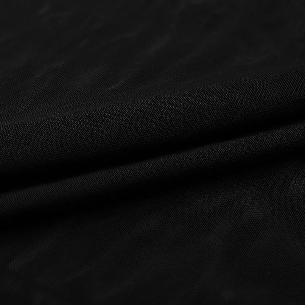 Женское сексуальное облегающее обтягивающее платье черного цвета с длинным