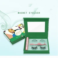five magnet 2 pair eyelash set glue free 3d magnetic false eyeliner dramatic eyelashes maquiagem profissional completa