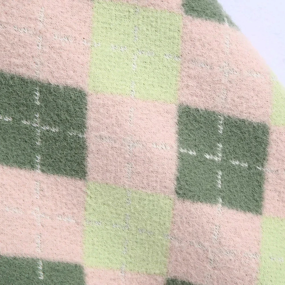 Новинка 2021 Женский винтажный свитер xikom с V-образным вырезом подходящий по цвету