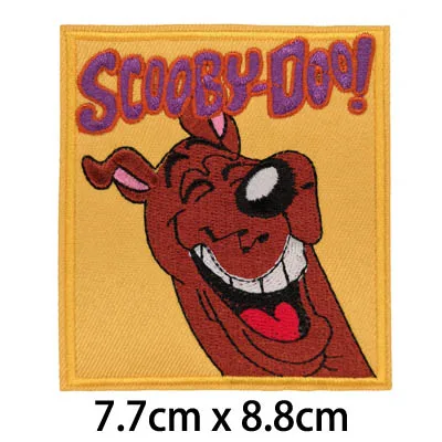 Scooby-Doo утюг на патчи BB детский значок мультфильм животное вышивка аксессуары одежды - Цвет: Антикварное серебро
