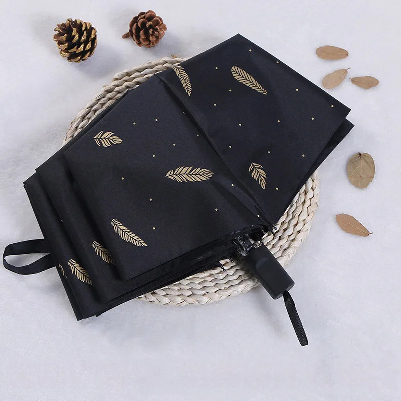 Мужской и Женский креативный рекламный Солнечный дождливый Зонт с бронзовым