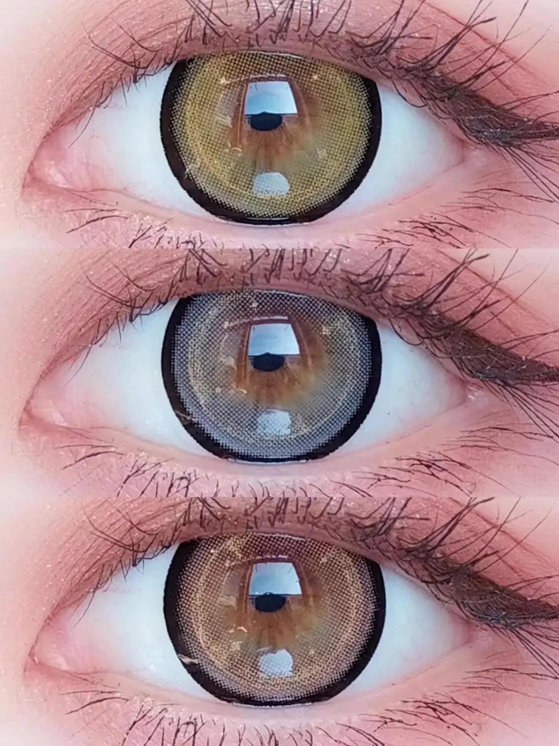 easysmall yogurt pops gold gray pink colored contact lenses for eyes yearly contact lens big beauty pupil degree prescription free global shipping