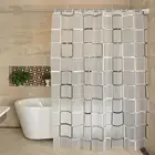 Полупрозрачная занавеска для душа из полиэстера, 45 дюймов