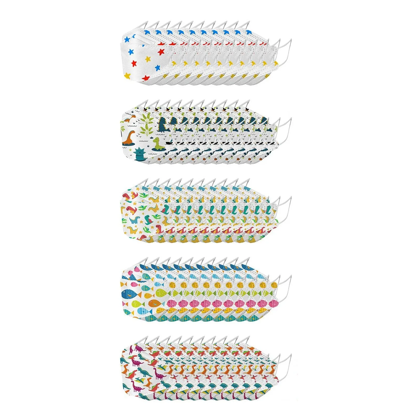 50 шт. одноразовые маски для лица в виде рыбок | Тематическая одежда и униформа