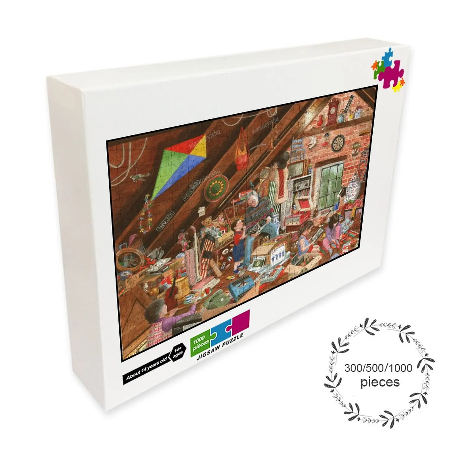 

Семейный деревянный пазл 300 500 1000 штук пазл Семейная Игра подарок игрушка комиксы сложное украшение стены