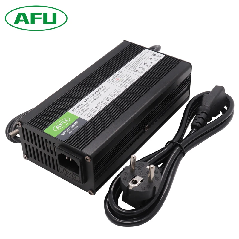 

36.5V 5A Charger Smart Aluminum Case Is Suitable For 10S 32V LiFePO4 Battery Outdoor Electric Car Safe And Stable Red