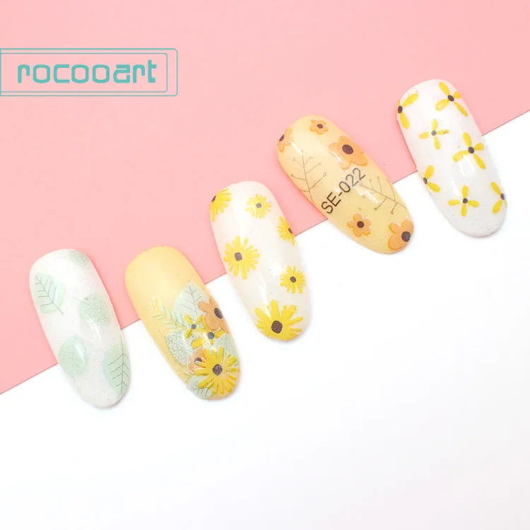 Переводные наклейки для ногтей Rocooart творчества красочные милые маленькие