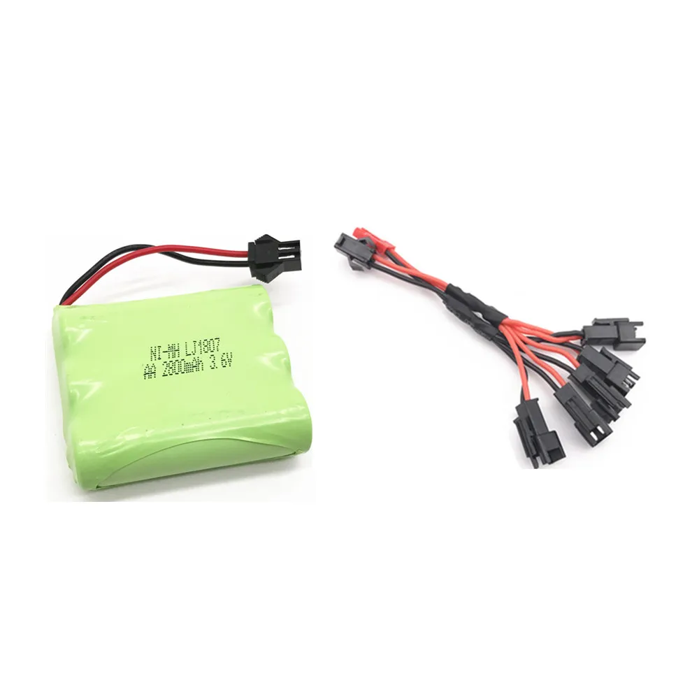 3.6v 2800mah nimh Battery + USB Charger For Rc toys Car Boat Gun Tank Train Robot AA Rechargeable Pack | Электроника