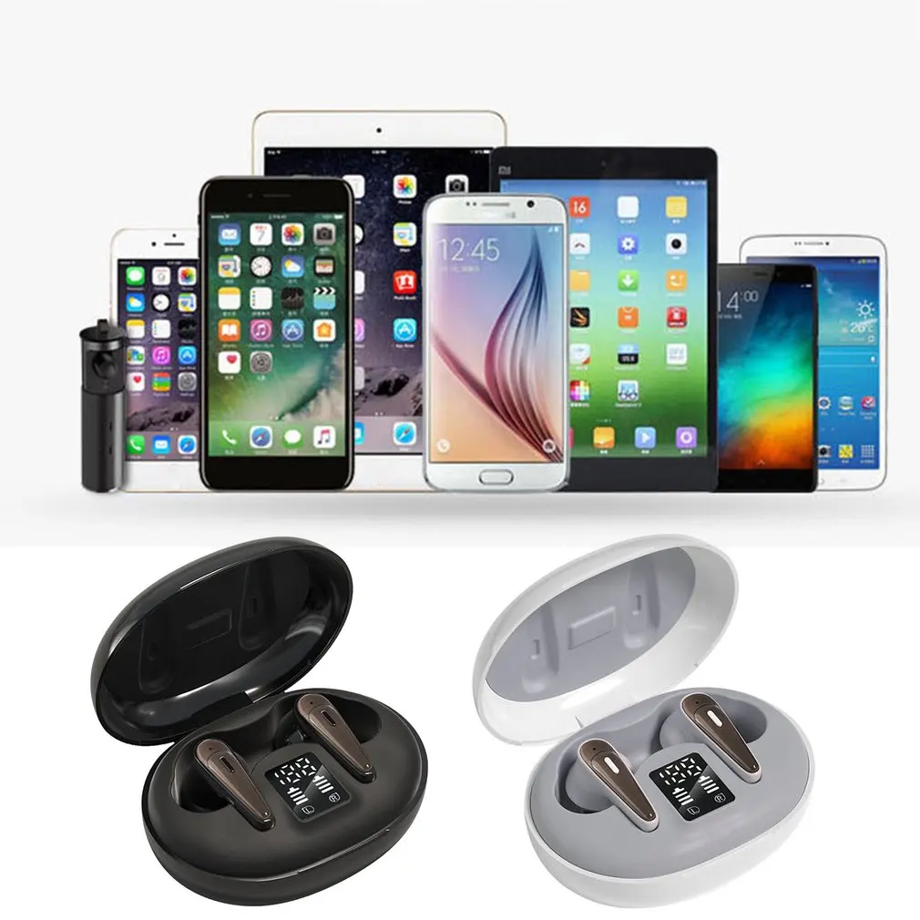 

Wireless Earphones Sports Waterproof Earphones 9D HiFi Stereo Earbuds Wireless Earphones For Phone With Microphone