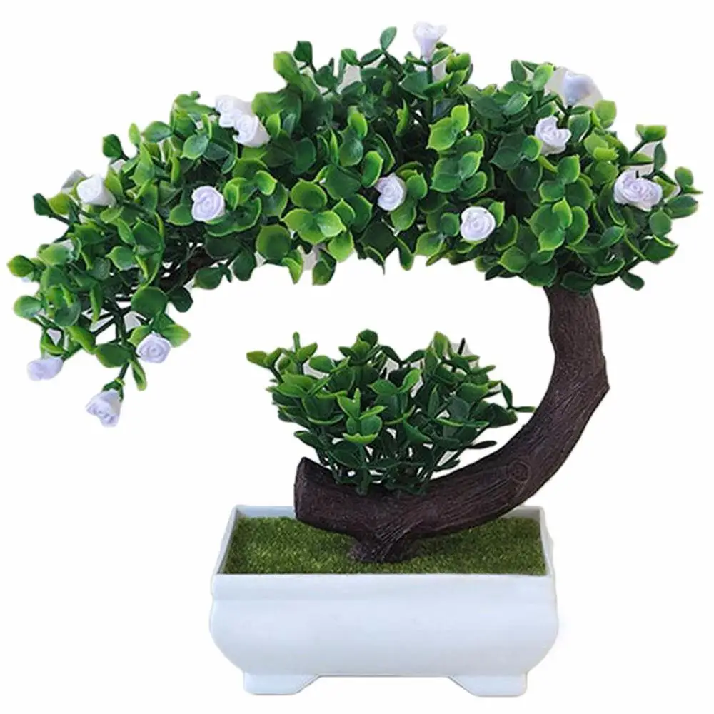 

Crescent Rose Simulation Flower Simulated Potted Plants Artificial Flower Decoration Ornament Household Fake Plant Wedding