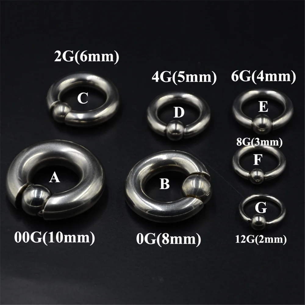 

4pcs Captive Bead Ring Hoop BCR Clip Ball Surgical Steel Ear Tragus Cartilalge Septum Helix Nipple Nose Ring Piercing Jewelry