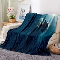 horror cthulhu print throwing blanket flannel blanket suitable for chair travel camping bed sofa cover warm sleeping blanket