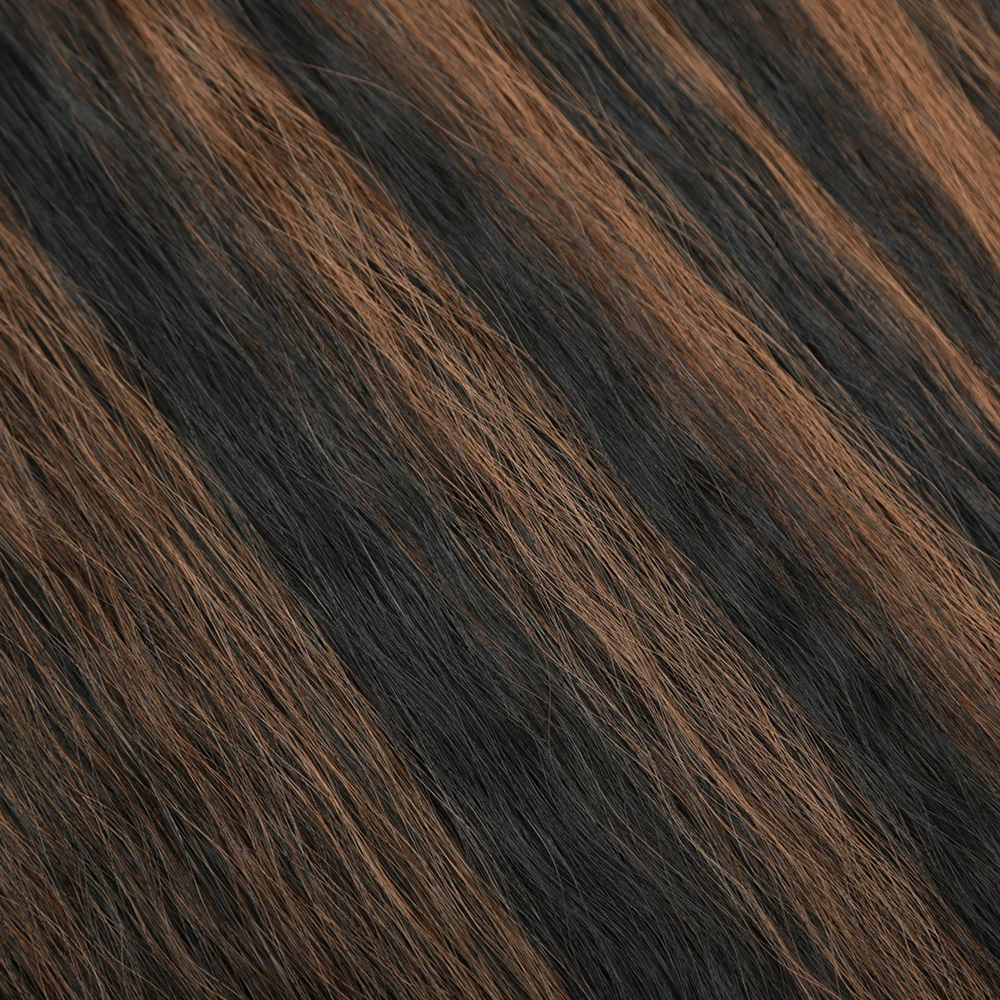 

Synthetic Hair Extensions Yaki Straight Crochet Hair Pre Looped Ombre Braiding 26Strands/Pack Hair Bundles Kinky Curly WET WAVY