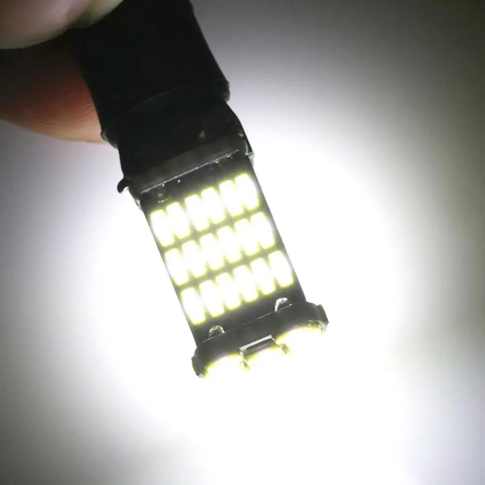 10 шт. T15 светодиодный 6000K белый головной светильник 45 SMD 4014 ошибок W16W заднего хода