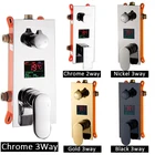 Смеситель для душа Vidric со светодиодной панелью и цифровым дисплеем, Скрытый кран для душа, 23 вариантов, смеситель с цифровым дисплеем, аксессуары для душа