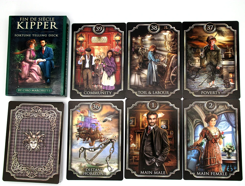 Ребро сикле KIPPER Fortune Telling 39 карт колода Оракл Ciro Маркетти Эзотерическая игра Новые
