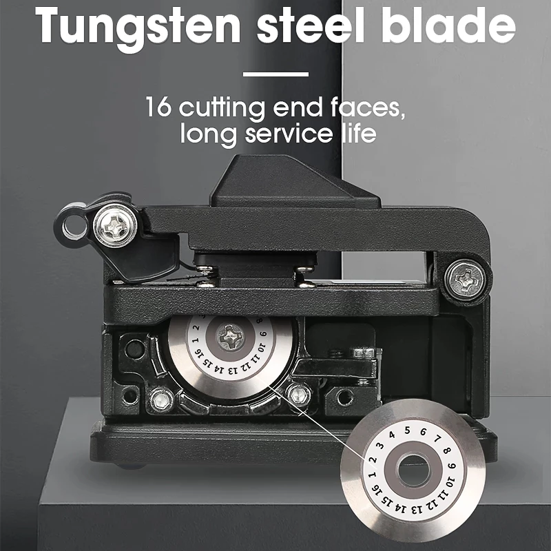 Fiber Cleaver AUA-6C SKL-6C Cable Cutting Knife FTTT Fiber Optic Knife Tools Cutter High Precision Cleavers 16 Surface Blade