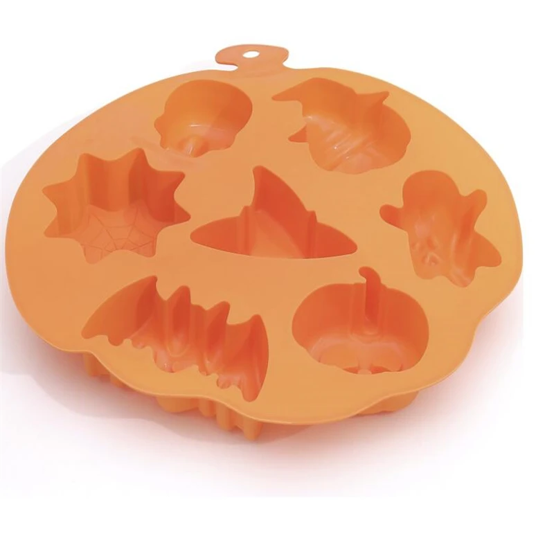 

New Silicone Cake Mould Halloween Ghost Skull Pumpkin Cake Mould Chocolate Mold DIY Baking Quality Kitchen Baking Tools
