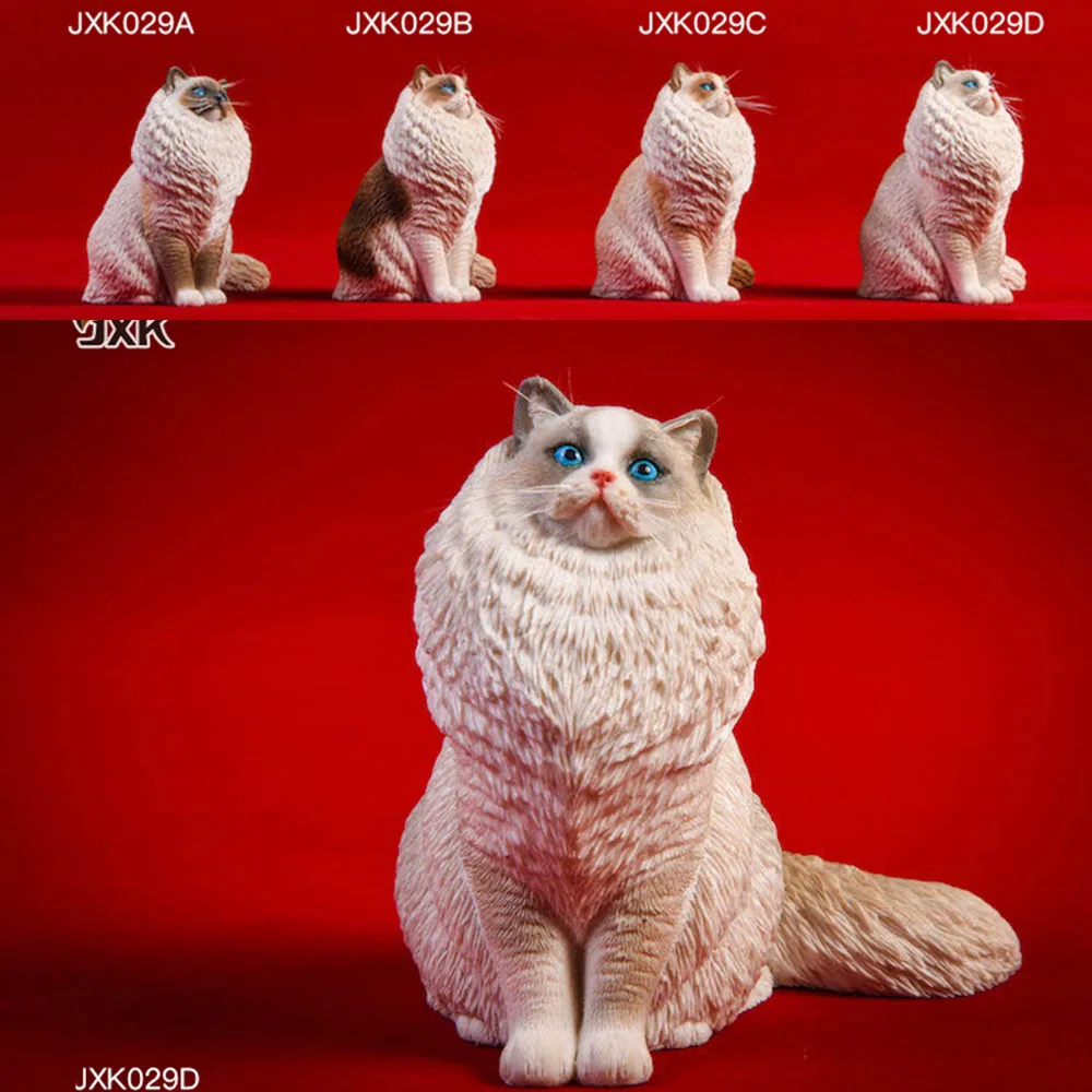 

1/6 JXK029 Resin Ragdoll Sit Cat Doll Pet Animal Figure Statue Model Toys