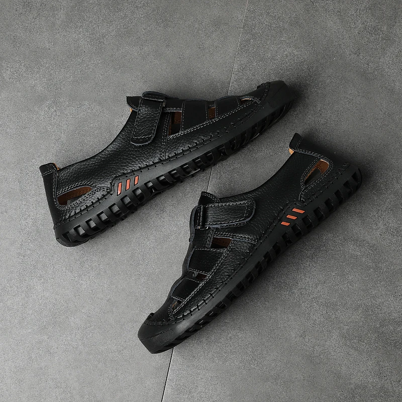 

Sandalle Homme Sandali Uomo Sandals Men Leather Beach Sandles For Outdoor Men's Rubber Sport Sandal Shoes Mens