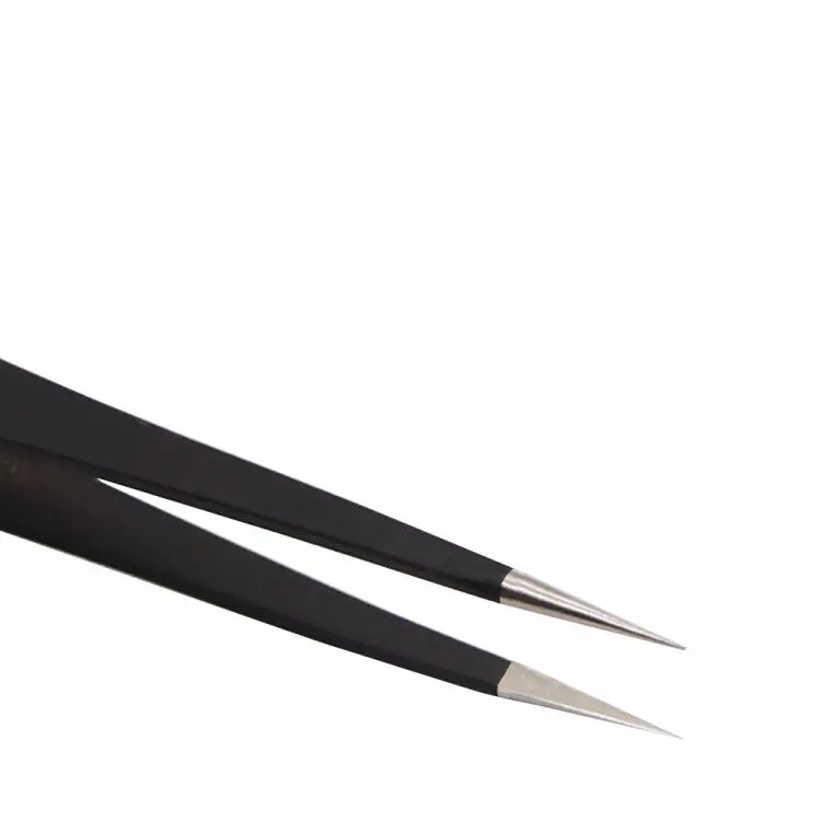 2pcs Stainless Steel Anti-static Tweezers Pinzas Pincet Precision Curved Straight Tips ESD Tweezer Electronics Repair Tools Kit |